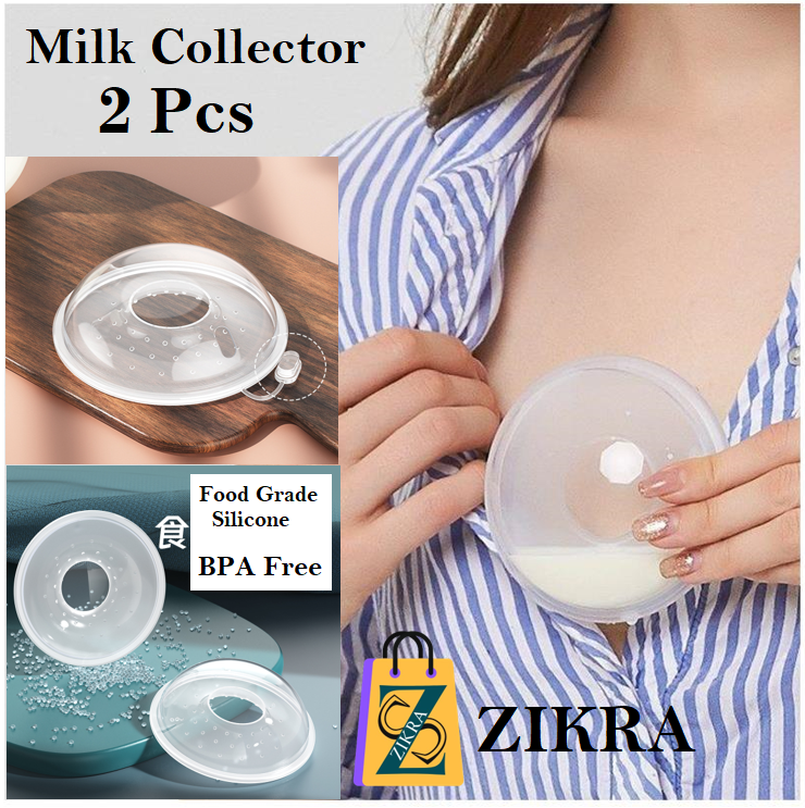 Silicone Shell Shape Wearable Milk Collector 2-Pcs