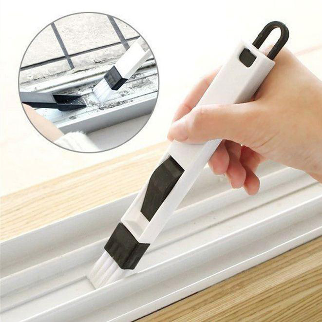 Multipurpose Window Door Keyboard Small Tools Cleaning Brush (Cleaner+Dustpan) 2 In 1 Tool Set